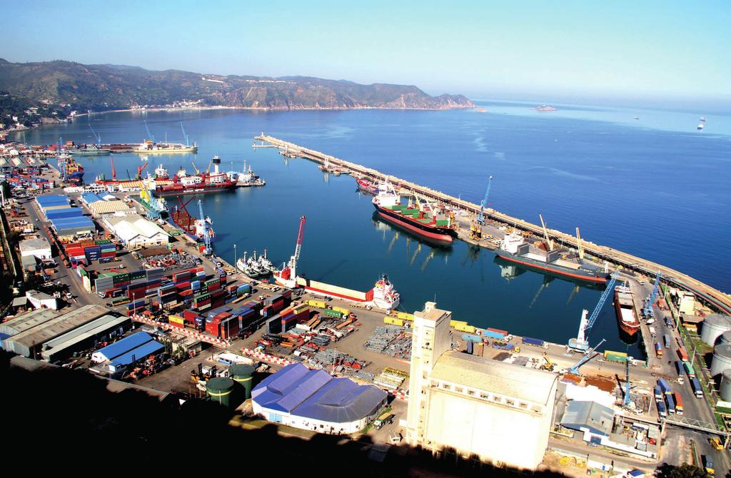 The port of Skikda from above