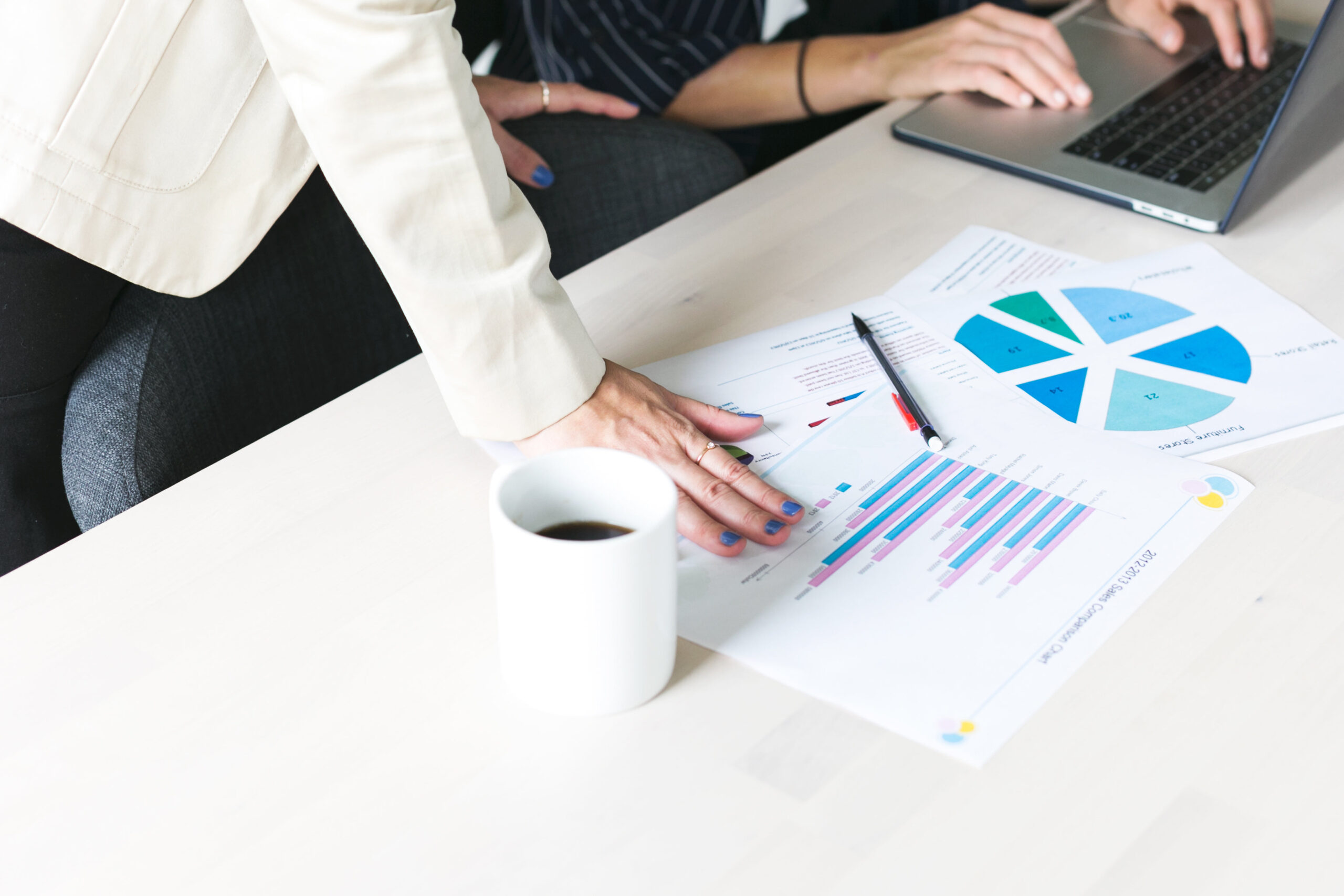 Accounts on a desk